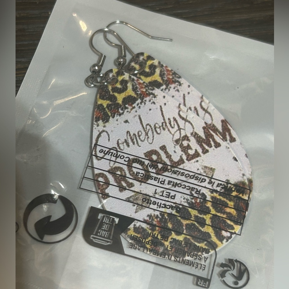 Leopard Arrow Earrings